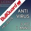 Bullguard AntiVirus 3 PC 1 Anno ultima versione ITA