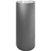 Posacenere Con Vaschetta In Acciaio Inox E Griglia Setaccio - Diam. 30 Cm. Alt. 80 Cm. - Nero Micaceo