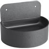 Posacenere Semitondo A Muro - 20 Cm. Alt. 14 Cm. - Nero Micaceo