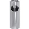 Posacenere Gettacarta Con Coperchio A Rete Inox - Diam. 20 Cm. Alt. 60 Cm. - Lucido