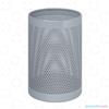 Gettacarta Con Foro Rotondo Diam. 25 Cm. Alt. 37 Cm. - Verniciato Grigio