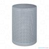 Gettacarta Con Foro Quadro - Diam. 25 Cm. Alt. 37 Cm. - Verniciato Grigio
