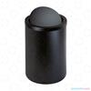 Gettacarta Con Coperchio Girevole - Diam. 25 Cm. Alt. 37 Cm. - Nero