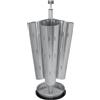 Portaombrelli A 4 Posti Su Colonna Profilata Con Vaschetta Contenimento Acqua - Diam. 25/38 Cm. Alt. 73 Cm. - Satinato