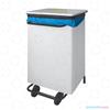 Pattumiera H70 per raccolta differenziata Rettangolare Con Coperchio A Pedale- Bianco