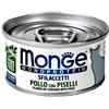 MONGE GATTO UMIDO 80 G MONOPROTEICO ADULTO SFILACCETTI POLLO E PISELLI LATTINA