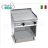 FRY TOP a GAS con PIASTRA RIGATA in MULTIPAN, su VANO