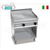 FRY TOP a GAS, PIASTRA in MULTIPAN 1 2 RIGATA e 1 2 LISCIA, su VANO