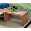 Vivere Zen Comodino in legno massello artigianale Petrosino (Okumé) (Misura 50x30x20 h )