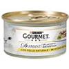 Purina Gourmet Diamant sfilaccetti con pollo naturale - 6 lattine da 85gr.
