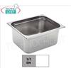 Bacinella Gastronorm 1 2 in acciaio inox, dim.mm 325 x 265 x 150 h