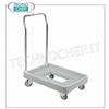 TECHNOCHEF - Carrello in polietilene con maniglia cromata, Mod.MAXI0012