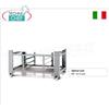 Supporto in acciaio verniciato per forno completo di guide per teglie, dim.mm.1630x960x860h