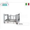 Supporto in acciaio verniciato per forno completo di guide per teglie, dim.mm.1330x960x860h