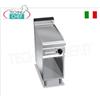 FRY TOP ELETTRICO con PIASTRA RIGATA in MULTIPAN, su VANO a GIORNO