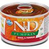 Farmina N/D Umido Pumpkin Dog Mini Adult Quaglia e Zucca 140 Gr Cane