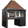 Ristoattrezzature Modello: 1070,Camino a Legna Dimensioni 1800x1300x2900h mm