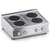 Ristoattrezzature Modello: 2592,Cucina 4 Piastre Elettriche Top