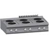 Ristoattrezzature Modello: 2596,Cucina 6 Piastre Elettriche Top