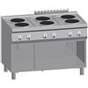 Ristoattrezzature Modello: 2597,Cucina 6 Piastre Elettriche + Vano