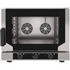 Ristoattrezzature Modello: 4437,Forno Elettrico a Convenzione con Vapore Trifase 4 Teglie 1/1 GN (versione con apertura laterale)