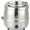 Ristoattrezzature Modello: 6871,Zuppiera elettrica in acciaio inox capacità 9 lt