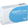 LJ Pharma Folico 3 Mesi Integratore Alimentare, 90 Compresse
