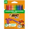 BIC KIDS Pastelli Plastidecor - plastica - colori assortiti - Bic - astuccio 12 pezzi (unità vendita 1 pz.)