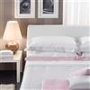 Vivere Zen Parure copripiumino 1 piazza e mezzo cotone balza raso - Creole (Misura 200x200+40 cm - Bianco)