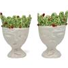 VERUS Teste di moro siciliane in ceramica Caltagirone Verus Donna-Uomo Fichi cm 25