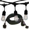 V-TAC PORTALAMPADA 5MT CON 10 ATTACCHI E27 NERA IP65 SCHUKO VT-7135-LED3698