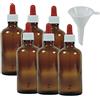 mikken Viva-Haushaltswaren 6 bottiglie da farmacista in vetro marrone, Vetro, marrone, 100 ml