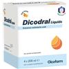 DICOFARM SpA Dicodral Liquido 4x200ml - Alimento dietetico destinato a fini medici speciali - Gusto Arancia