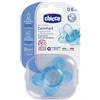 CHICCO (ARTSANA SpA) Chicco Succhietto Silicone Physio Comfort 0-6 Mesi Colore Azzurro - Succhietto Silicone Physio Comfort
