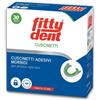 IDECO Srl FittyDent Cuscinetti Adesivi Morbidi Per Protesi Inferiori 30 Pezzi, Tenuta Perfetta e Comfort