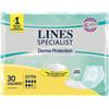 FATER SpA Lines Specialist Derma Protection Pannoloni Sagomati Unisex Extra, 30 Pezzi