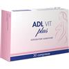 ADL FARMACEUTICI Srl Adl Vit Plus 30 cpr - Integratore Vitaminico per il Benessere Generale - Confezione da 30 Compresse - Integratore di Vitamine