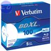 VERBATIM BD-R XL 100GB 4x Jewel 5pz VERBATIM InkJet Bianca 22-118 - 43789