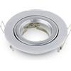 VTAC V-Tac VT-775 Portafaretto da Incasso TONDO Orientabile Grigio Metallico - SKU 3647