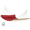 Amaca kingsize imbottita con asta certificata FSC™ North American Rosso-Panna (ds)