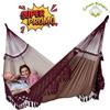 Amaca kingsize 100% Cotone Biologico Bossanova Bordeaux (fs)