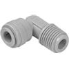 Raccordo Rapido Dm Fit Gomito Filettato Ø Tubo - Filetto Nptf 1/4 X 3/8