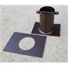 Collegamento In Alluminio Bronzo ForHome® Per Catena Pioggia A Grondaia H 3 Diritto