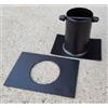 Collegamento In Alluminio Nero ForHome® Per Catena Pioggia A Grondaia H 3 Diritto