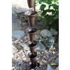 Catena Per Pioggia A Coppa Alluminio Marrone Per Grondaia ForHome® - Fluidibilità 3,5/5 - Kit Catena Completa - (19)