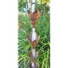 Catena Per Pioggia A Coppa Rame Per Grondaia ForHome® - Fluidibilità 3,5/5 - Kit Catena Completa - (16)