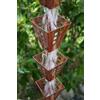 Catena Per Pioggia A Coppa Rame Anticato Per Grondaie ForHome® - Fluidibilità 5/5 - Kit Catena Completa - (17)