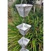 Catena Per Pioggia A Coppa Alluminio Per Grondaia ForHome® - Fluidibilità 3,5/5 - Kit Catena Completa - (16)