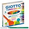 GIOTTO Pennarelli Turbo Color - punta D2,8mm - colori assortiti - Giotto - astuccio 24 pezzi (unità vendita 1 pz.)