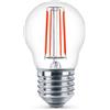 Novaline Lampadina Led a Filamento E27 G45 a sfera 4W Rosso Novaline
